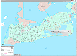Key West Wall Map Premium Style 2026